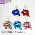 Dolphin shape sequined key ring bag hanging ornaments